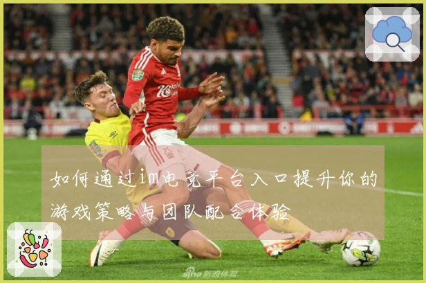 如何通过im电竞平台入口提升你的游戏策略与团队配合体验